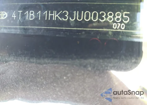 2018 Toyota Camry Se from USA, damaged, VIN 4T1B11HK3JU003885